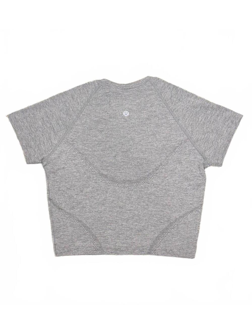 Lululemon Swiftly Tech Cropped Short Sleeve Shirt 2.0 Gray Size 6 - Picture 3 of 3